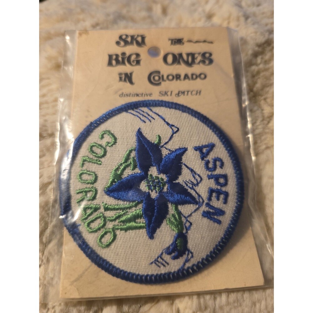 Vintage Aspen Ski Area Skiing Patch | Aspen, Colorado - RARE HTF